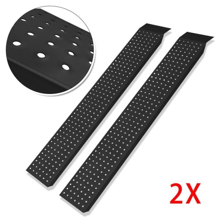 AUFUN 1 paire de rampes de chargement antidérapantes pour moto ATV Quad Car Rampe de chargement Max. 400kg en acier galvanisé