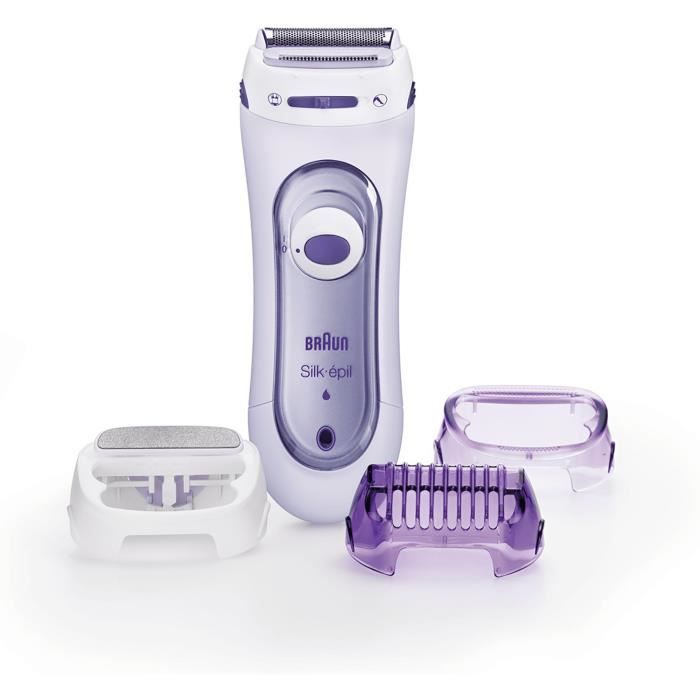 Rasoir pour femmes sans fil BRAUN Ladyshave Silk&Soft LS5560 Autonomie 40 min Tête exfoliante