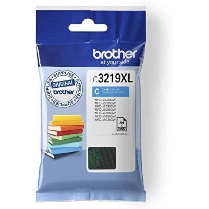 Cartouche dencre BROTHER LC-3219XLC Cyan XL