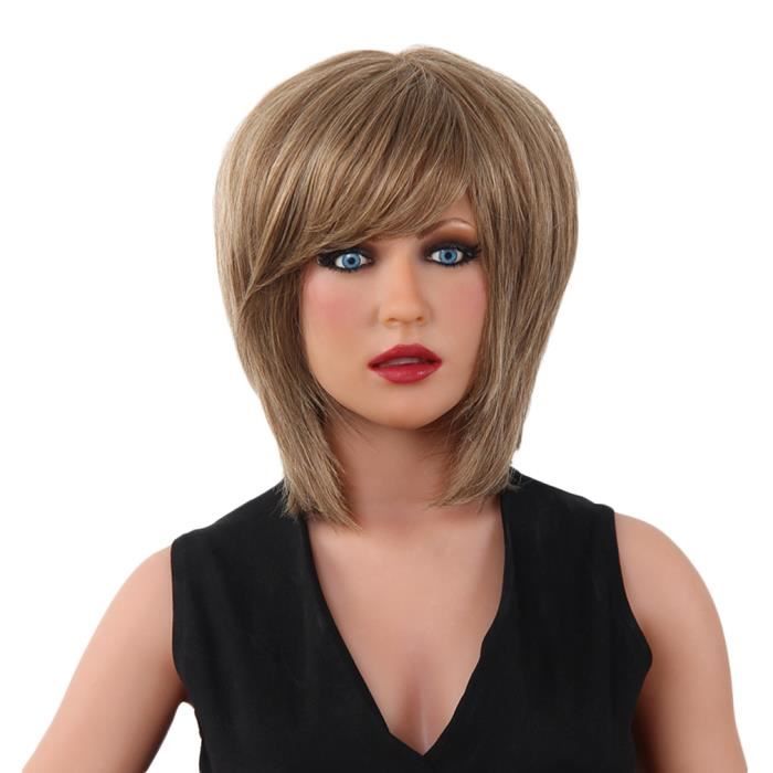 perruque femme cheveux mi long
