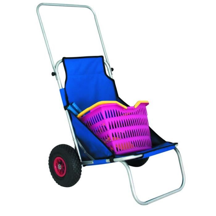 Chaise de plage avec roulette Eurotrail  Cdiscount Sport