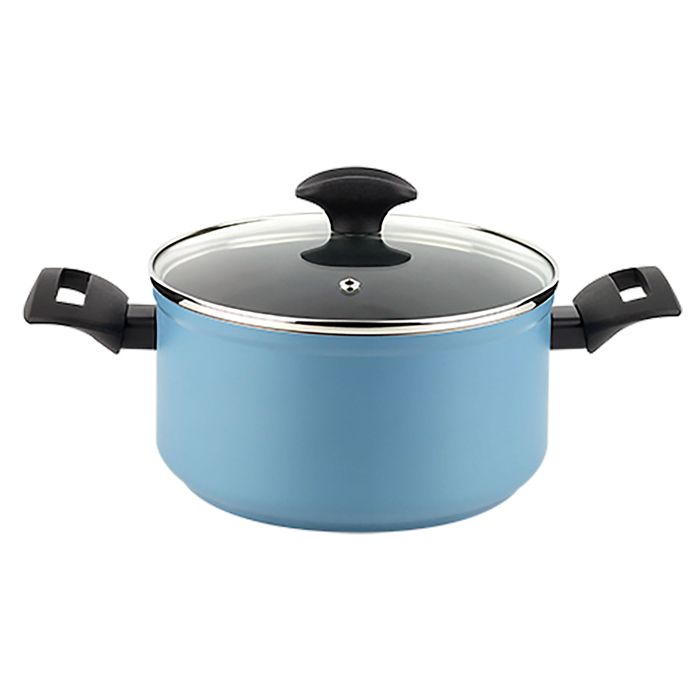 Casserole Induction 20cm Aluminium Antiadhésif sans PFOA, Couvercle Verre FAGOR Maxima