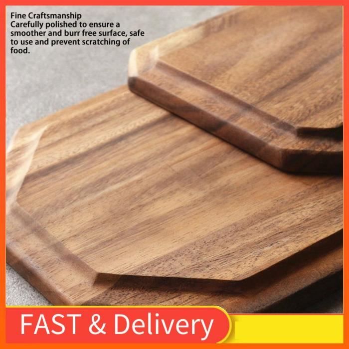 Plateau à Dés En Bois Octogonal - Doublé Feutre, Avec 5 Dés Inclus, Dimensions 10.5x10.5x2.8 Cm, Pour Jeux, Voyages, Rangement