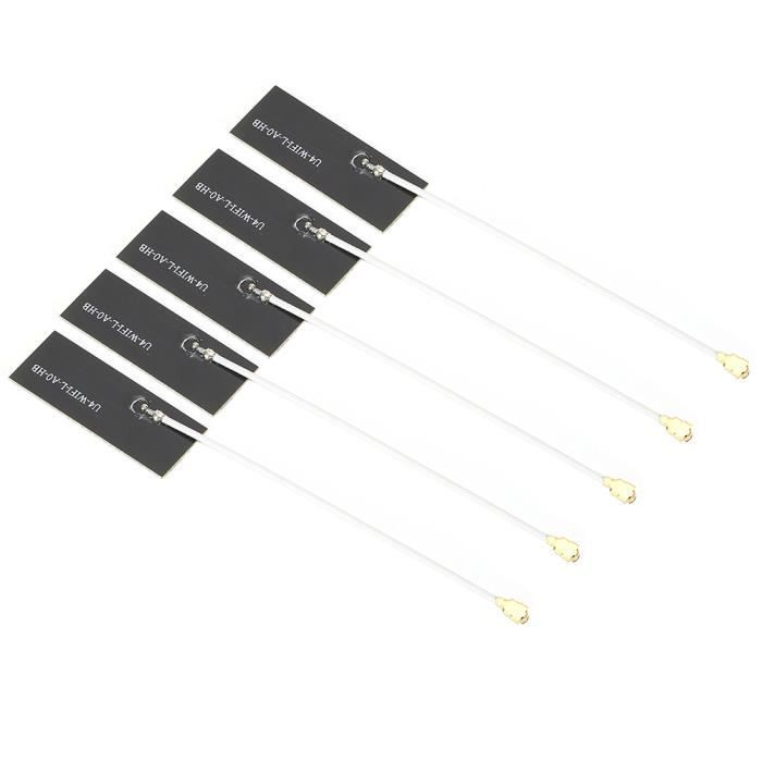 Antennes WiFi IPEX4 70cm - Paire Pour Cartes M.2 NGFF Intel AX200/9260/8260/8265/7260 - Interne