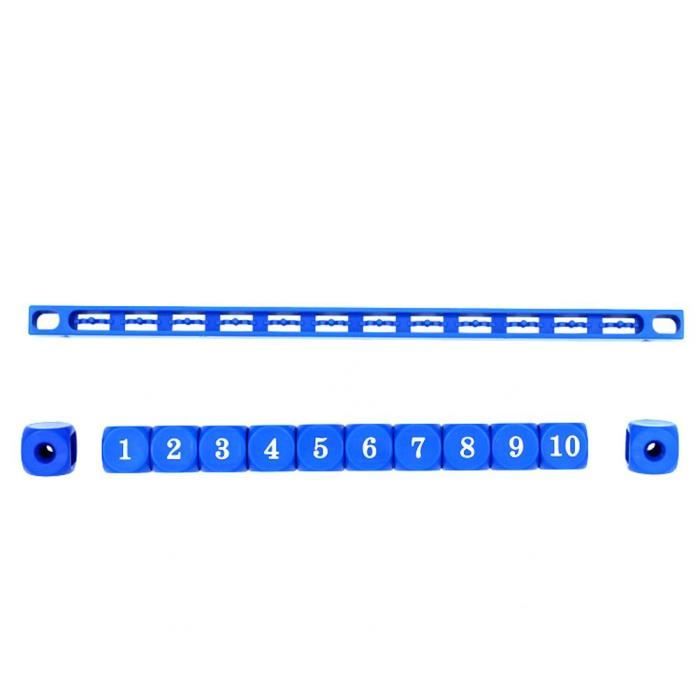 2 Compteurs De Score Pour Baby-foot – 10 Numéros (1 à 10) – Plastique Robuste – Rouge/bleu – Installation Facile
