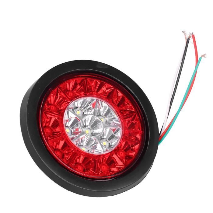 Feu arrière à LED 12-24V 16LED feu arrière rond couleur de lumière ...