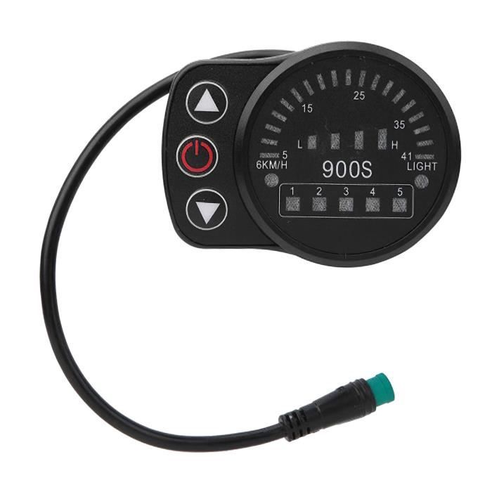 GOTOTOP Compteur D'affichage De Vélo Affichage De Vélo électrique LCD Mètre Vélo Batterie Au