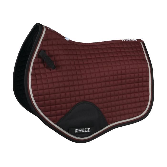 Tapis de selle pour cheval mixte Horka Chic - bordeaux - Poney