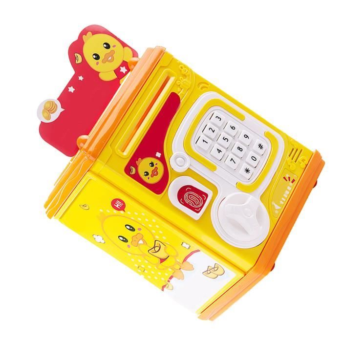 Bunblic Tirelire, Petit Pot à Argent, Créatif, Banque d'Argent Électronique pour Garçons Filles Enfants de 3 à 8 Ans Cadeau de Vacances Noir