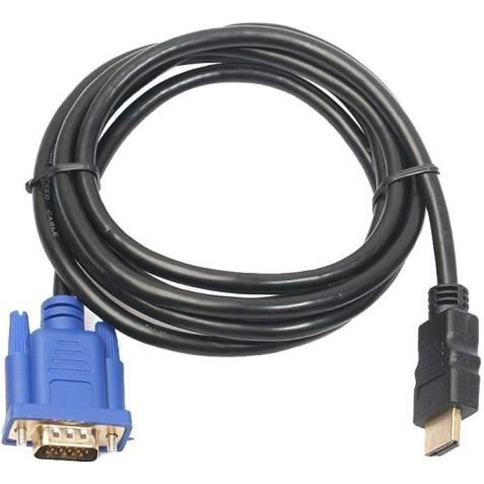 INECK Cable HDMI Male vers VGA 1.8m Cdiscount Informatique