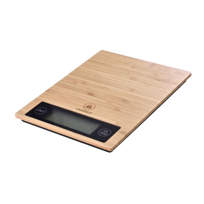 LAGUIOLE - Balance de Cuisine Electronique en Bambou - bambou - marron