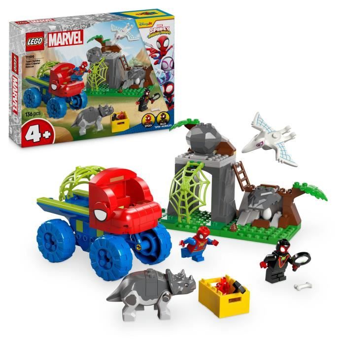 Lego Sauvetage De 'equipe Spidey En Dino véhicule 11199 Lego La Boite - vue 4
