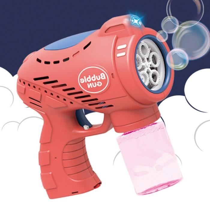 Machine a Bulles, Jeux Exterieur Enfant Jouet 2 en 1 Pistolet à Bulle