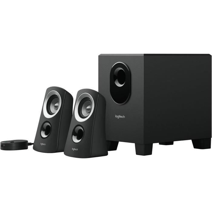 Logitech Z313 Système de Haut Parleurs 2.1 avec Subwoofer Son Riche en Puissance Basses Puissantes Entrée Audio 3 5 mm Prise - vue 2