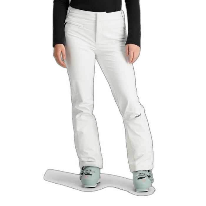pantalon de ski femme spyder softshell orb - white - 38