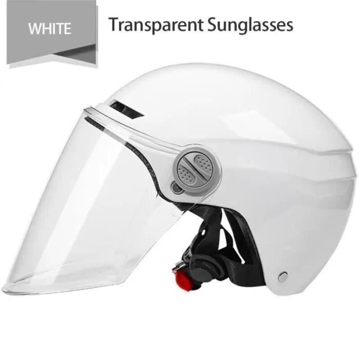 Casque De Moto électrique Pour Homme Et Femme, Protection Solaire, Anti-UV, Léger, Demi-casque, 4 Couches De Protection