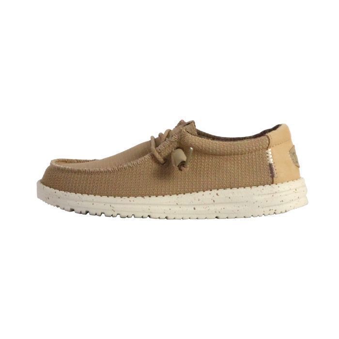 DUDE DUDE Wally Sport Mesh - Chaussure homme beige lacets élastiques