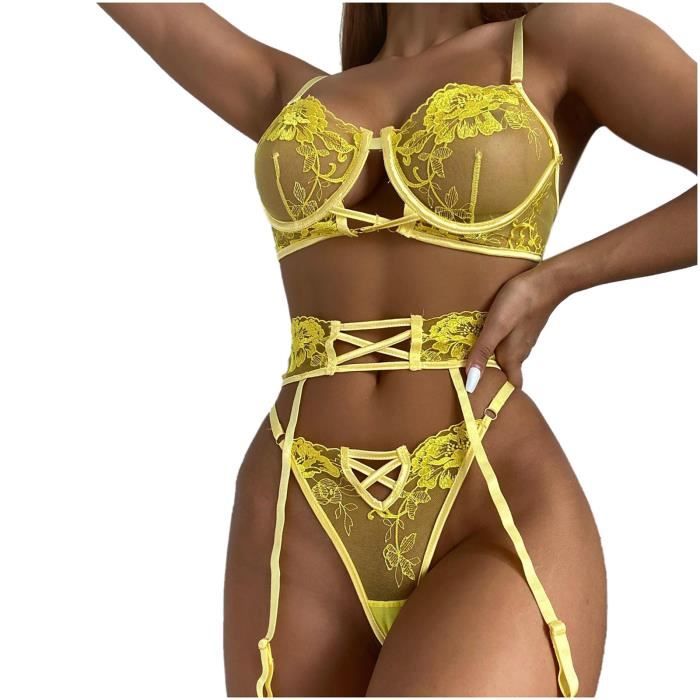 Femmes Lingerie Corset Dentelle Fil Intimates V tements de Nuit