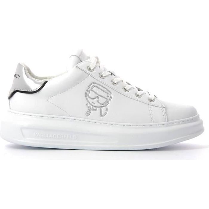 Basket Homme KARL LAGERFELD KL52531 Plexikonic - coloris : Blanc -  pointurehomme : 42 Blanc - Cdiscount Chaussures