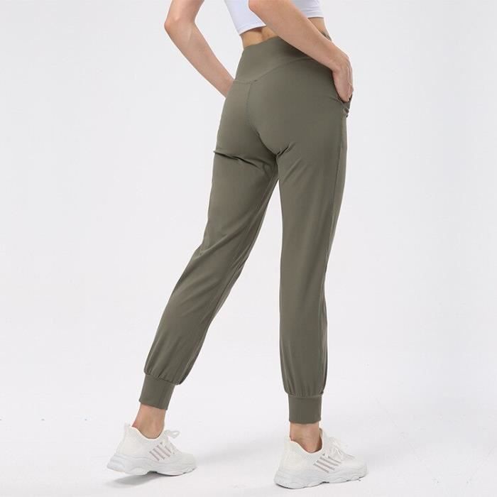 Pantalon De Sport Femme 7/8 Slim Fit - Jogging Léger Avec Poches - Pour Running, Fitness, Loisirs Décontractés
