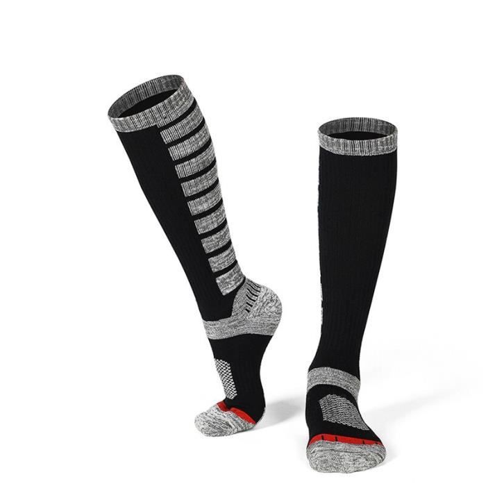 Pack De 2 Paires Chaussettes Ski Femme Laine Mérinos - Chaussettes Chaudes Thermiques Pour Sports D'hiver