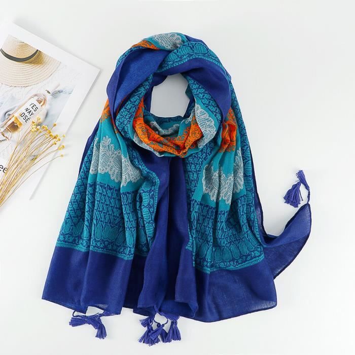 Foulard Maxi Long En Viscose Pour Femmes - Large, Léger, Uni - Hijab, Châle Ou Wrap Polyvalent - Plusieurs Couleurs