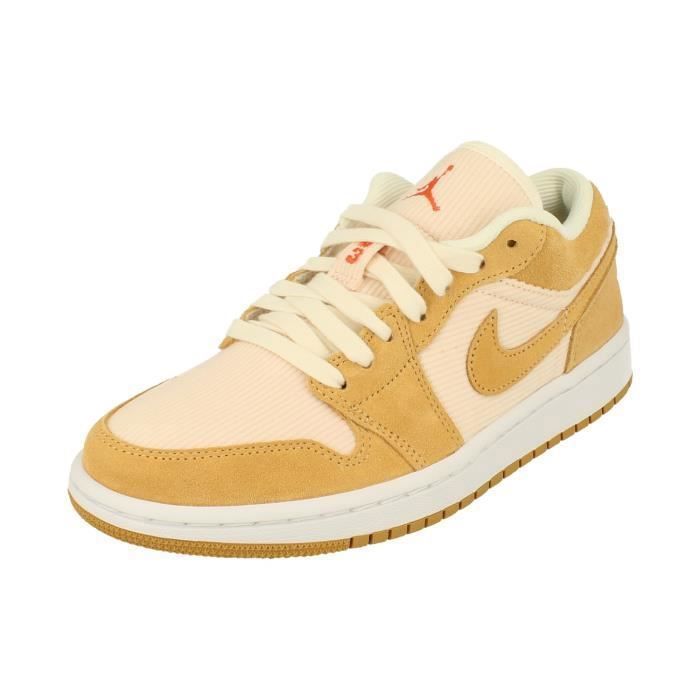 Basket-ball - Nike - Air Jordan 1 Low Se - Orange - Jaune - Enfant