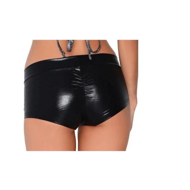 Slip Homme Double Fermeture Éclair - Culotte Lingerie Érotique Similicuir - Sous-vêtement Taille Basse - Cadeau Coquin - 10
