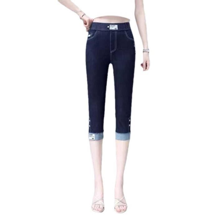 Jean slim court femme outlet