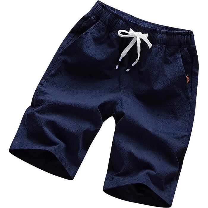 Shorts De Sport Homme Running Shorts Football Jogging Tennis Fitness Avec Poches Séchage Rapide Pantalons Courts Hommes -bleu Bleu - Sport