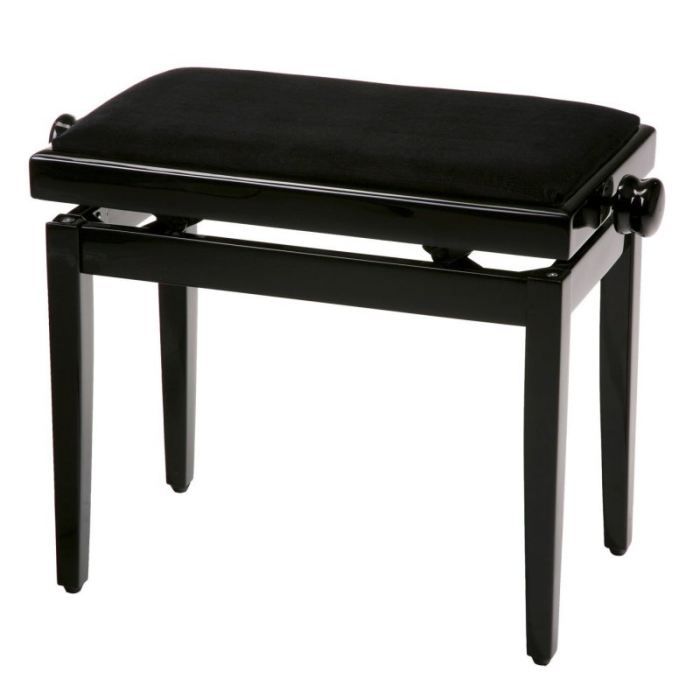 Banquette Pour Piano Assise Velour Noir Pas Cher Achat Vente