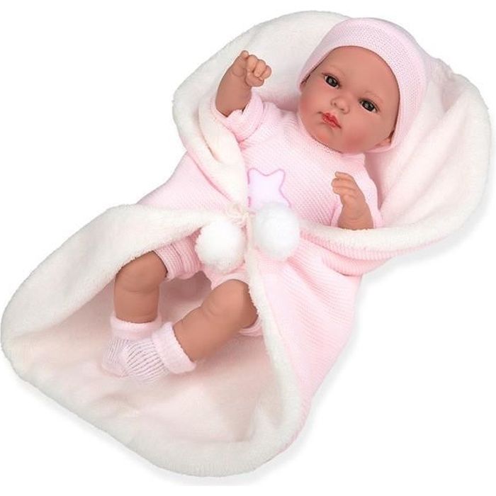 Baby Lovely Poupée qui pleure poupon bébé interactif 23cm vache