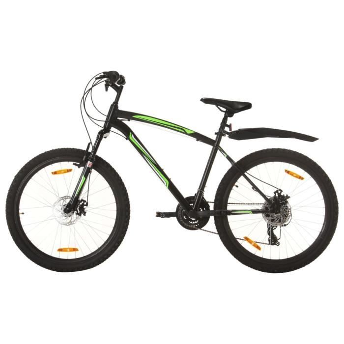 430 El gant Noir Luxe V lo de montagne MODERNE V lo VTT Mountainbike 21 vitesses Roues de 26 pouces 42 cm Noir