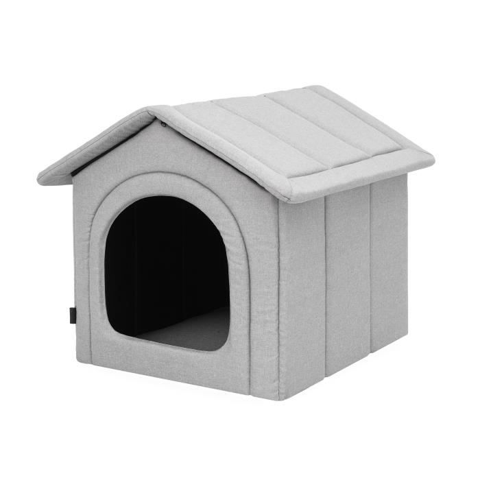Comparer les prix de Niche pour animaux de compagnie, coin pour chien,XL: refuge pour animaux, chenil pour chien, R3 - 46 x 52 cm, Lin écologique cendré