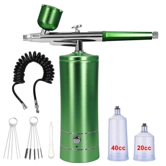 Aérographe Portable Rechargeable Joyeee - Double Action, Pression Réglable Jusqu'à 30 PSI, Idéal Pour Modélisme, Gâteaux, Tatouage Et Maquillage Aérographe Rechargeable Double Action Aérographe Portable Rechargeable Joyeee - Double Action, Pression Réglable Jusqu'à 30 PSI, Idéal Pour Modélisme, Gâteaux, Tatouage Et Maquillage Aérographe Rechargeable Double Action