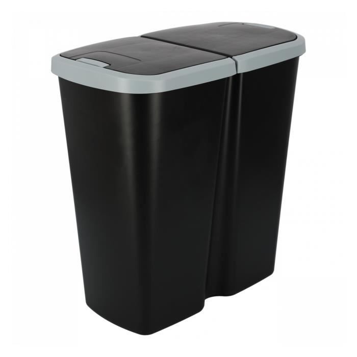 KEDEN Seau De Recyclage Avec Couvercle Ouvert Pratique 25L Compacta R 31x31x52 Cm 86549562