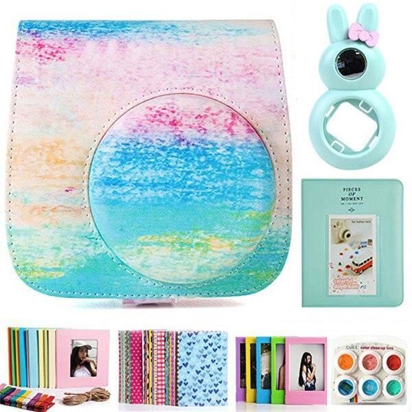 Étui Appareil Photo Enfant Leayjeen - Compatible Uleway/GlobalCrown | Protection EVA | Bleu | Mousqueton