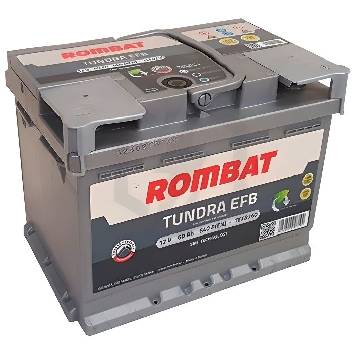 Rombat - Batterie voiture Rombat Tundra EFB TEFB260 12V 60Ah 640A-Rombat