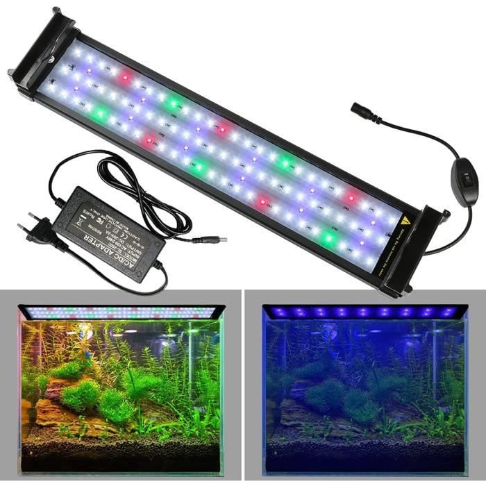 Rampe à LED éclairage aquarium planté lumière spectre complet pour aqu –  Petmonde