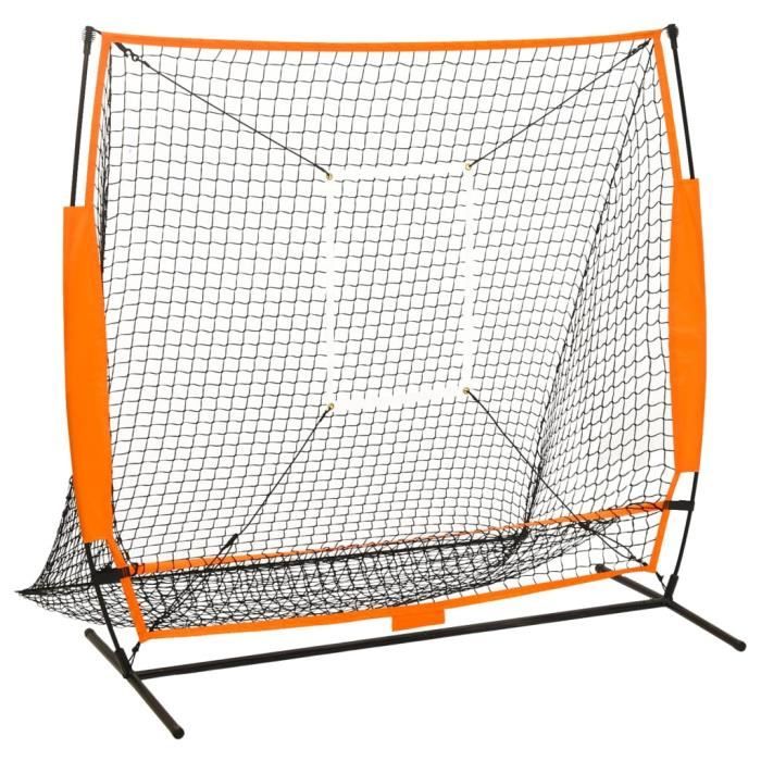 YNSZAS Filet de rebond réglable pour baseball, softball, lacrosse, volley- ball, tennis, partenaire de lancer, entraîneur de capture 2 + 1 m