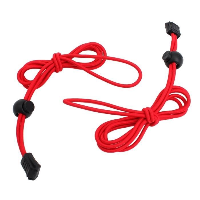 lacets rouge et noir