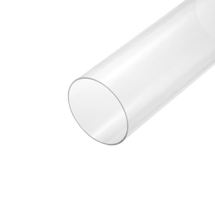 Tuyau Acrylique Rigide Transparent – 2 Pièces – Diamètre Intérieur 61 Mm, Extérieur 65 Mm – Pour DIY, Aquariums
