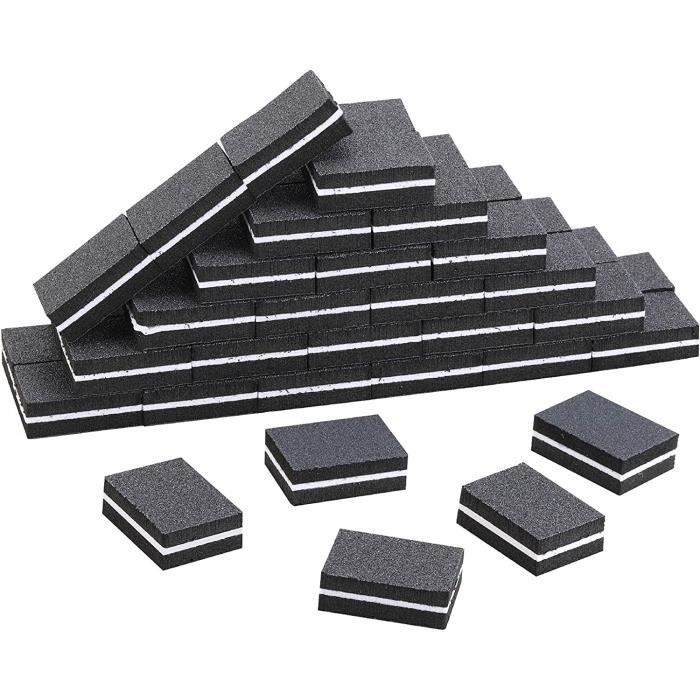 Lot De 5 Blocs Polissoirs Blancs PRO Pour Ongles Gel Et Résine - Anti-stries Lissage Parfait