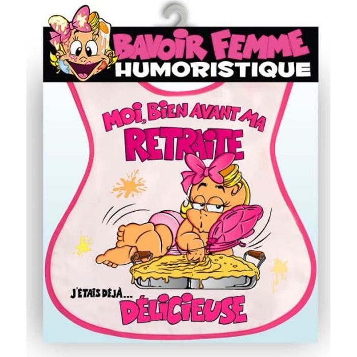 Bavoir Vive La Retraite Femme Cdiscount Puericulture Eveil Bebe