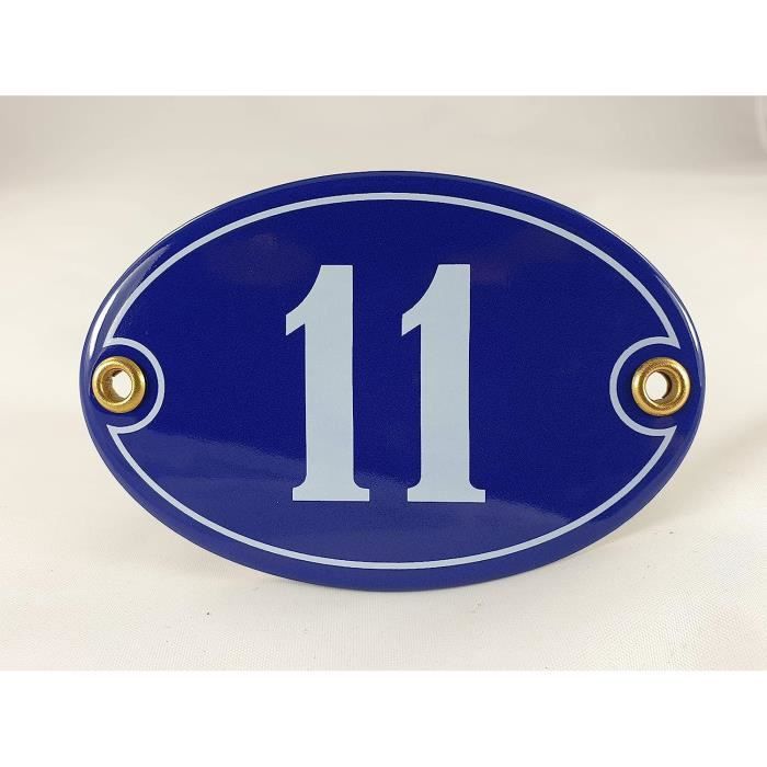 Plaque Pvc Numero De Rue Ou De Maison 150x100 Mm Bleu