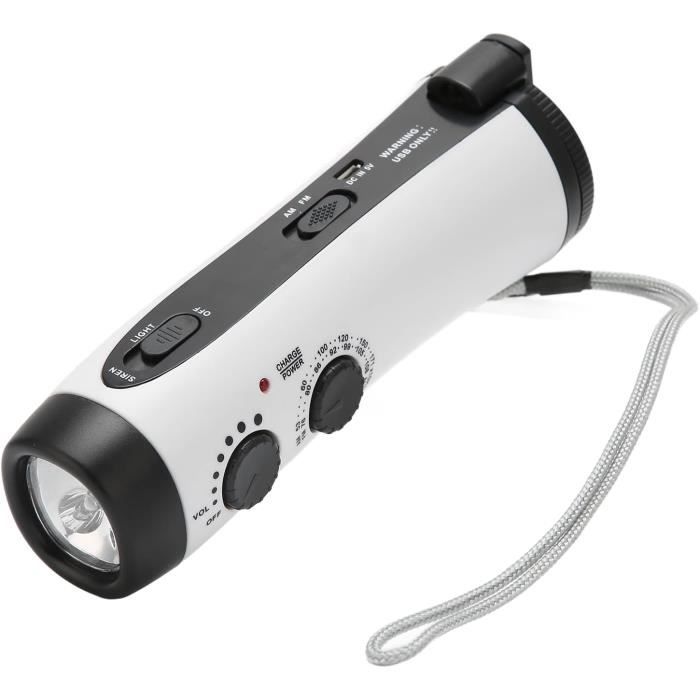 Radio Portable Solaire AM/FM/Météo Avec Lampe Torche Et Chargeur D’urgence – 3 En 1 Multifonction