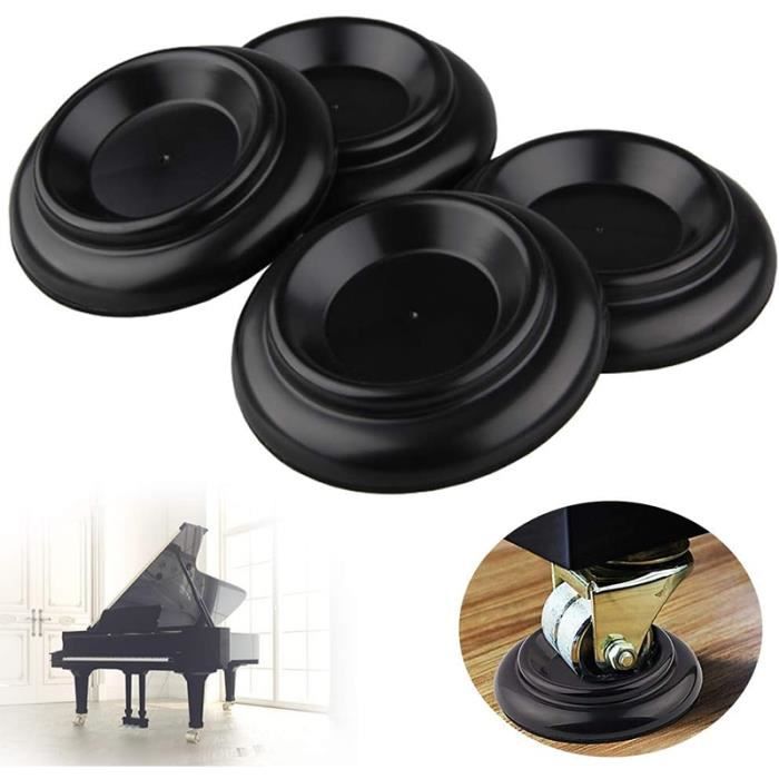 Supports En Bois Massif Pour Roues De Piano - Lot De 4 Patins De Protection Antidérapants Pour Meubles