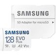 Evo Plus Carte mémoire micro SD 128 Go pour smartphones Samsung Galaxy A42, A12, A22, A51, A71, A02s, A21s, A52 + chiffon de n[237]-1