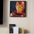 LEGO® ART 31199 Iron Man de Marvel Studios Poster Mural, Loisirs Créatifs Adultes, Décoration Chambre Cadeau Original-1