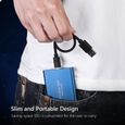 Disque Dur Externe Mini SSD Portable 6TB 6To Stockage Bleu avec OTG + Étui Housse Sac de Protection-1